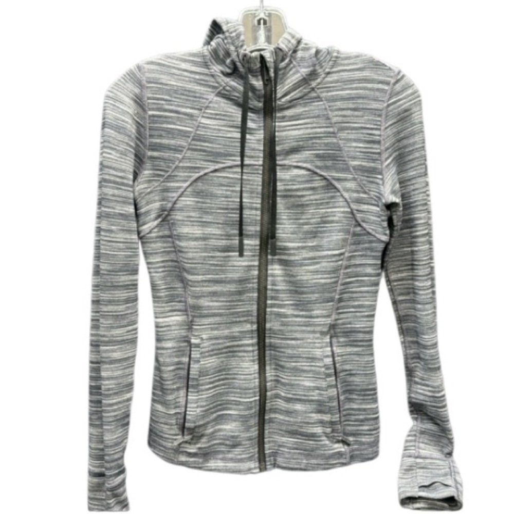 Lululemon Hooded Define Jacket *Nulu Heathered Black/White/Black size 6 - Picture 15 of 15